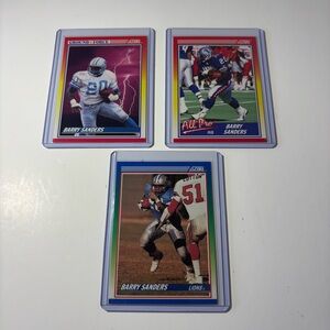 Barry Sanders 1990 Score cards NFL set